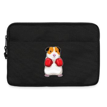 Meerschweinchen Boxer Boxhandschuhe Boxen - Laptoptasche 13" - Schwarz - Vorne