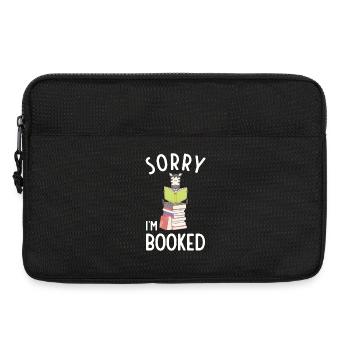 Sorry, I'm booked, reading Zebra - Laptoptasche 13" - Schwarz - Vorne