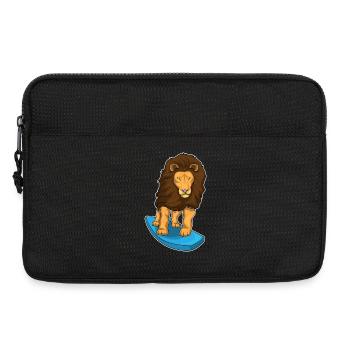 Lion Surfing Planche de surf Été - Sacoche pour ordinateur portable 13 pouces - noir - Devant