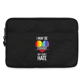 Pride Month - Ich mag heterosexuell sein, aber ich hasse es nicht - Laptoptasche 13" - Schwarz - Vorne