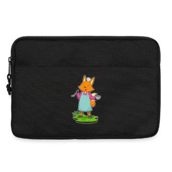 Fuchs Koch Schüssel Kochen - Laptoptasche 13" - Schwarz - Vorne