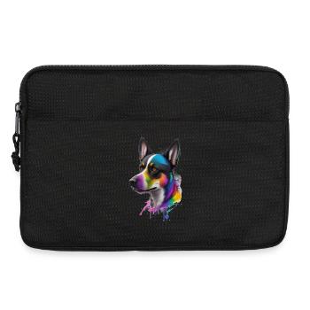 Color Dog - Laptop bag 13" - black - Front