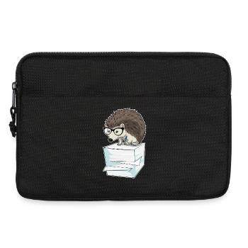 Igel Sekretärin Papierstapel Büro - Laptoptasche 13" - Schwarz - Vorne