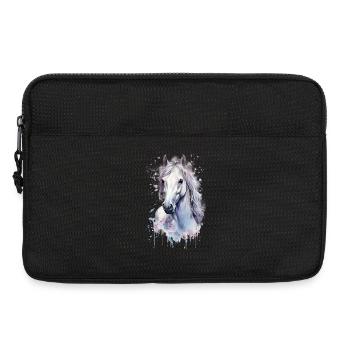 Weißes Pferd - Laptoptasche 13" - Schwarz - Vorne