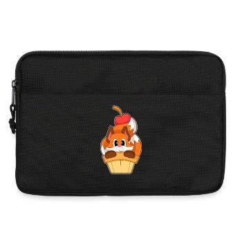 Fuchs Eiswaffel  - Laptop bag 13" - black - Front