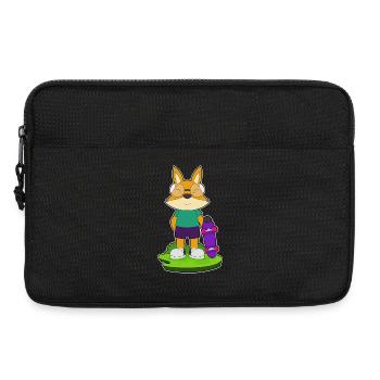 Fox Skater Skateboard - Laptop bag 13" - black - Front