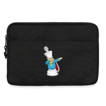 Schachfigur Schachfigur König Schach - Laptoptasche 13" - Schwarz - Vorne