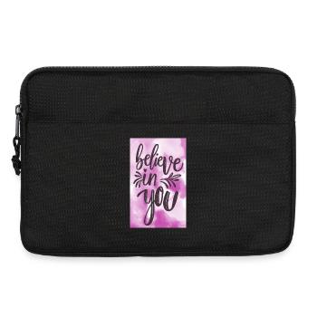 Croyez en vous! - Sacoche pour ordinateur portable 13 pouces - noir - Devant