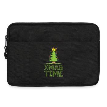 xmas time Baum Farben Stern Wald Bäume Symbol Icon - Laptoptasche 13" - Schwarz - Vorne