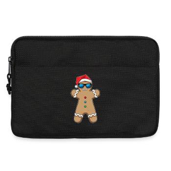Lebkuchenmann Weihnachten Sonnenbrille - Laptoptasche 13" - Schwarz - Vorne