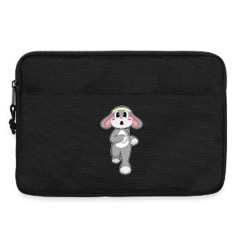 Hase Jogger Joggen Sport - Laptoptasche 13" - Schwarz - Vorne