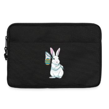 Bunny Easter Fishing - Laptop bag 13" - black - Front