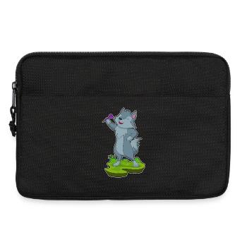 Wolf Dart Dartpfeil - Laptop bag 13" - black - Front