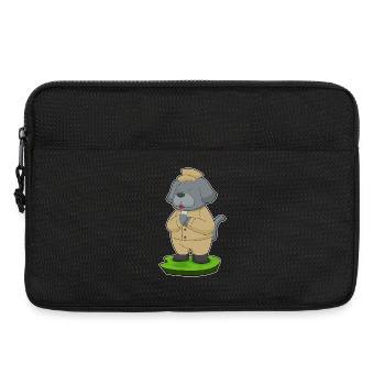 Dog Groom Suit Wedding - Laptop bag 13" - black - Front