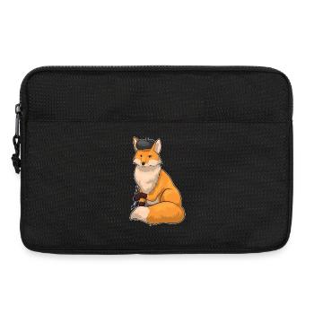 Fuchs Maler Pinsel Malen - Laptoptasche 13" - Schwarz - Vorne