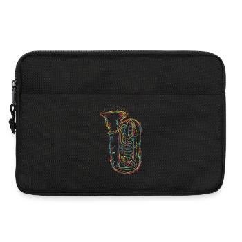 Croquis de tuba - Sacoche pour ordinateur portable 13 pouces - noir - Devant