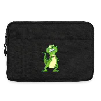 Kräftiger Dinosaurier - Laptoptasche 13" - Schwarz - Vorne