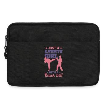 Fille de karaté - Sacoche pour ordinateur portable 13 pouces - noir - Devant