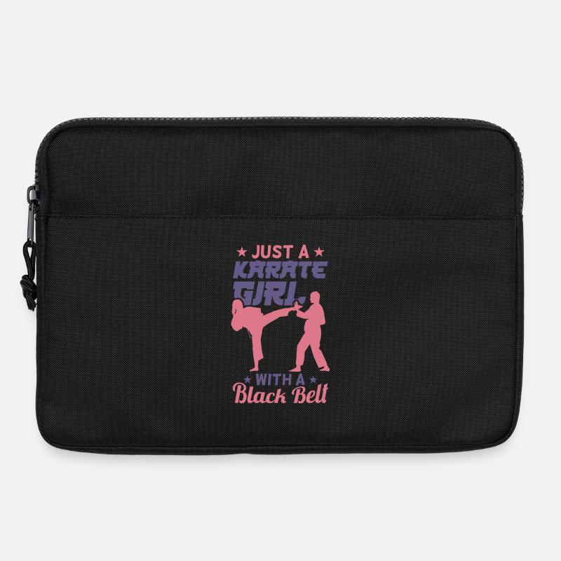Karate Mädchen - Laptoptasche 13" - Schwarz