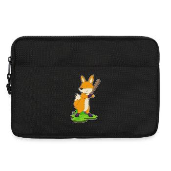 Fuchs Baseball Baseballschläger - Laptoptasche 13" - Schwarz - Vorne