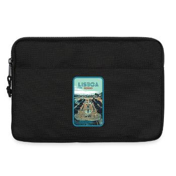 Illustration Rossio Square, Lisbon - Laptop bag 13" - black - Front