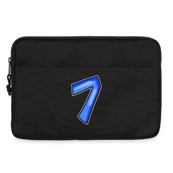 Zahl 7 Nummer - Laptoptasche 13" - Schwarz - Vorne