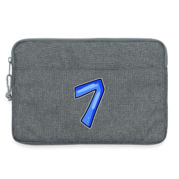 Zahl 7 Nummer - Laptoptasche 13" - Grau meliert - Vorne