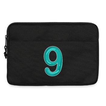 Number 9 - Nine - 9 Motif - Laptop bag 13" - black - Front