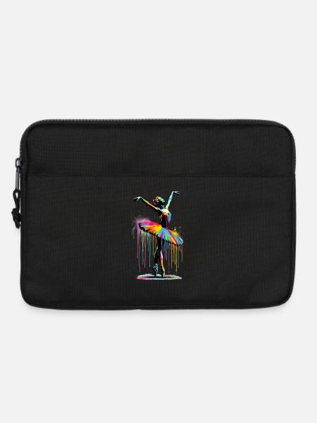 Balletttänzerin mit Tutu - Laptoptasche 13" - Schwarz