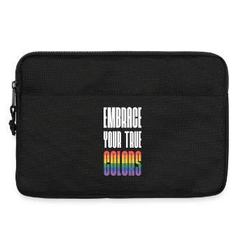 LGBT Pride Month - Umarme dein wahres Gesicht - Laptoptasche 13" - Schwarz - Vorne