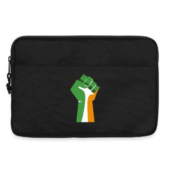 The Raised Fist (Green, White, Orange) - Laptop bag 13" - black - Front
