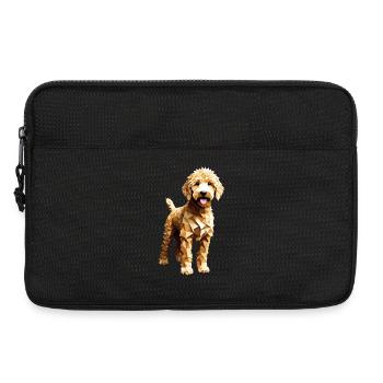 Goldendoodle Golden Doodle Dog Geometric - Laptop bag 13" - black - Front