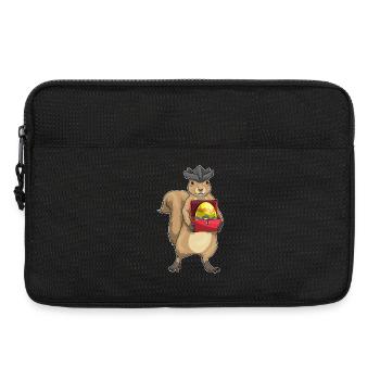Pirate de Pâques Écureuil - Sacoche pour ordinateur portable 13 pouces - noir - Devant