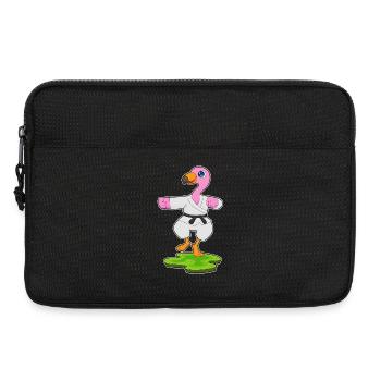 Flamingo Karate Kampfsport  - Laptoptasche 13" - Schwarz - Vorne