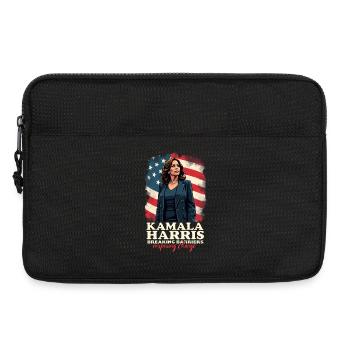 Kamala Harris Breaking Barriers Inspiring Change - Laptop bag 13" - black - Front