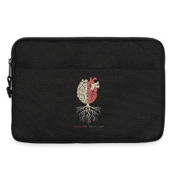Peaceful Mind Grateful Heart Yoga Meditation - Laptop bag 13" - black - Front