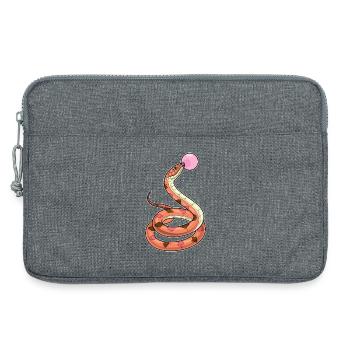 Chewing-gum serpent - Sacoche pour ordinateur portable 13 pouces - gris chiné - Devant