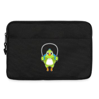 Forme physique pour sauter à la corde du perroquet - Sacoche pour ordinateur portable 13 pouces - noir - Devant