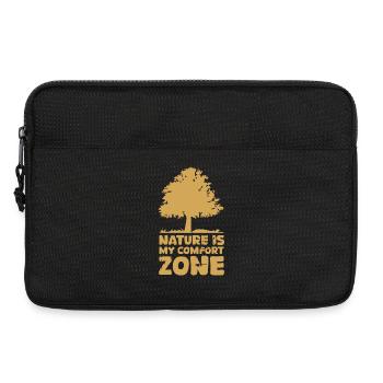 Zone de confort Nature Arbre Forêt Automne Dire Drôle - Sacoche pour ordinateur portable 13 pouces - noir - Devant