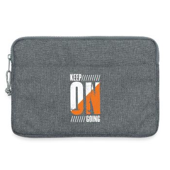 Continuer à faire Chemise drôle - Sacoche pour ordinateur portable 13 pouces - gris chiné - Devant