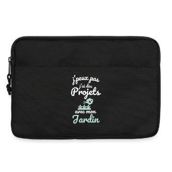 Jai des projets avec mon jardin jardinage - Sacoche pour ordinateur portable 13 pouces - noir - Devant