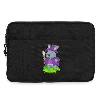 Bunny Witch Broom - Laptop bag 13" - black - Front