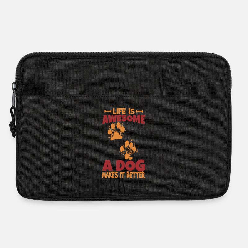 Hundeliebhaber Spruch - Laptoptasche 13" - Schwarz