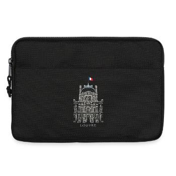 Louvre Paris, Palace-Museum Facade, France - Laptop bag 13" - black - Front