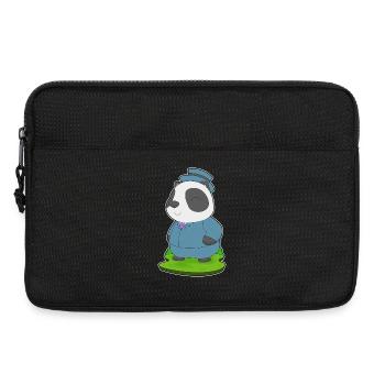 Costume de mariage Panda Groom - Sacoche pour ordinateur portable 13 pouces - noir - Devant