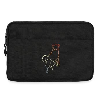 Croquis de chien vintage - Sacoche pour ordinateur portable 13 pouces - noir - Devant