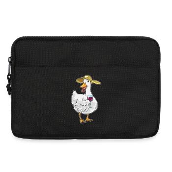 Duck red wine - Laptop bag 13" - black - Front
