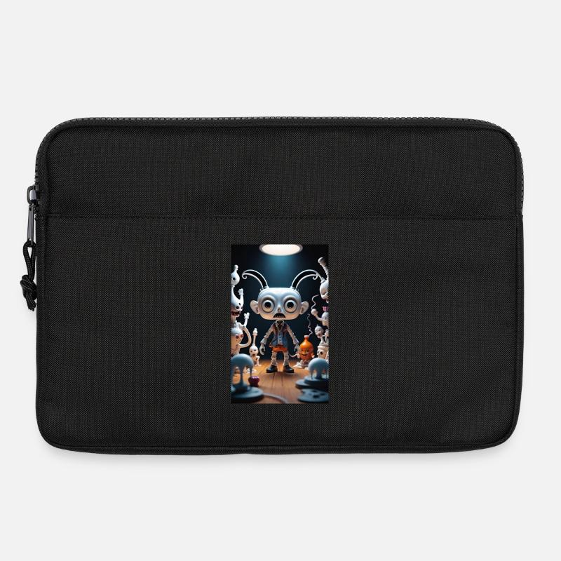 Eccentric Alien Toy Scene - Laptop bag 13" - black