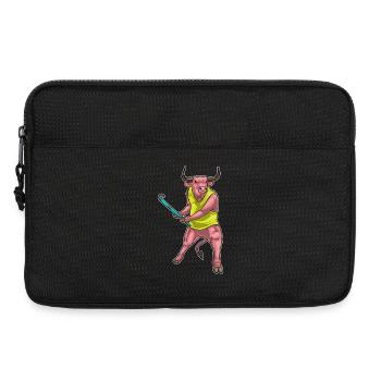Bâton de hockey sur gazon Bull - Sacoche pour ordinateur portable 13 pouces - noir - Devant