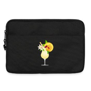 Cocktail d’été décoré de fruits - Sacoche pour ordinateur portable 13 pouces - noir - Devant